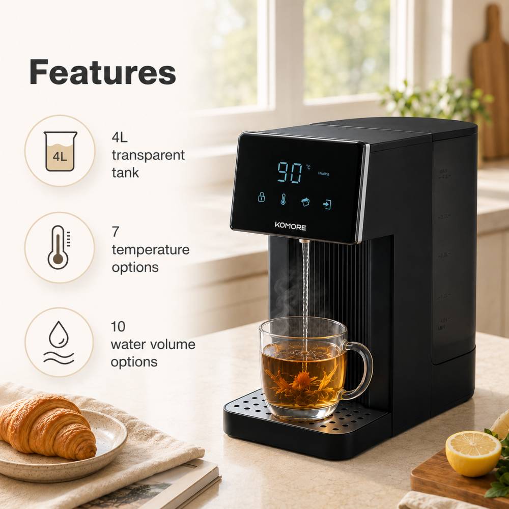 4l Countertop Instant Hot Water Dispenser With Filter