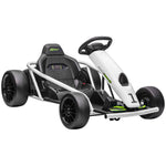 24v Electric Go Kart For Kids With Music, Horn Honking, Slow Start | White