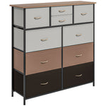 Bedroom Chest Of Drawers Fabric Dresser Foldable Drawers | One Size | Multi Colour