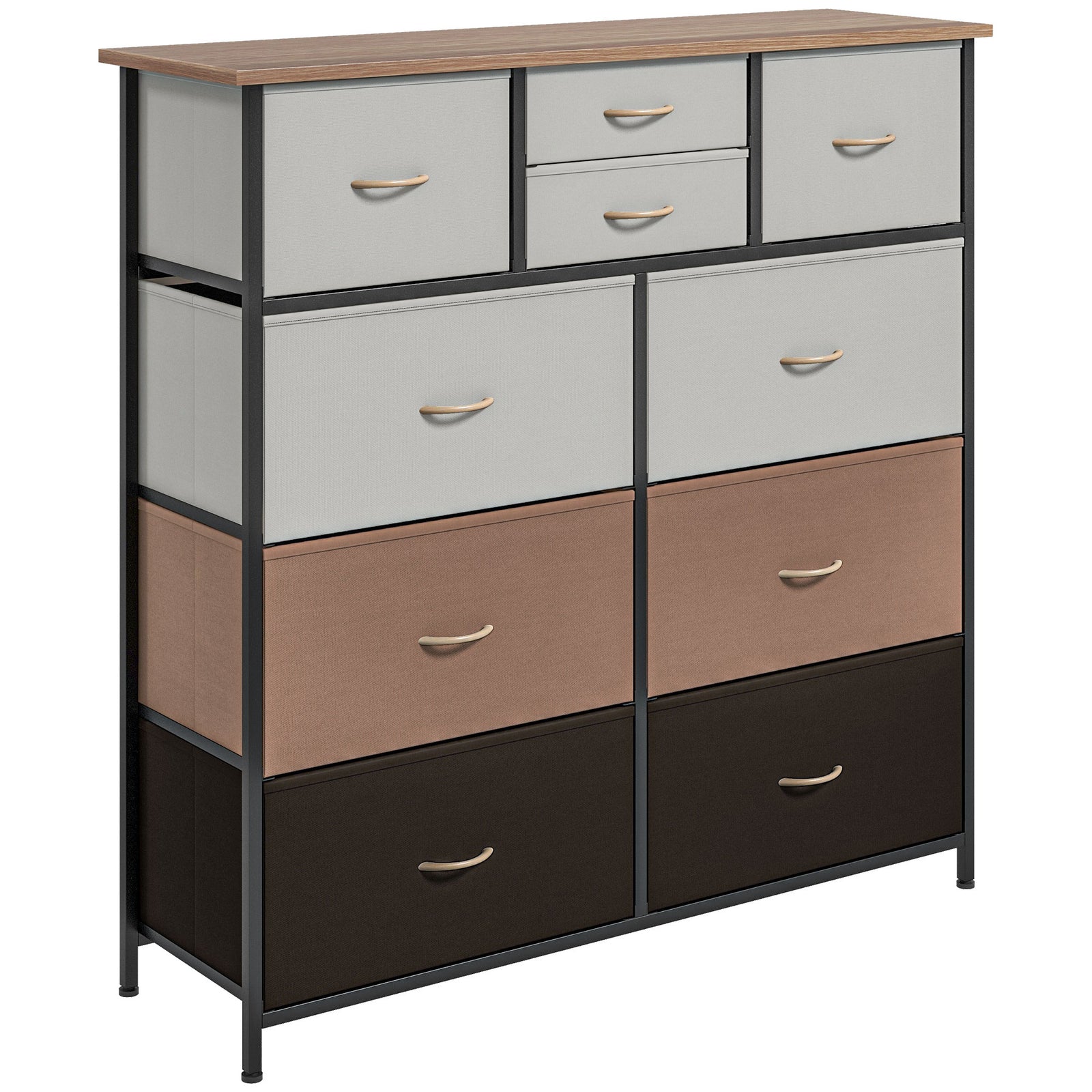 Bedroom Chest Of Drawers Fabric Dresser Foldable Drawers | One Size | Multi Colour