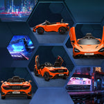Mclaren 765lt Licensed 12v Kids Ride On Car W/ Mp3 Music | Orange