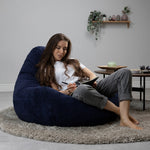 Dalton Cord Bean Bag Chair | Navy Blue