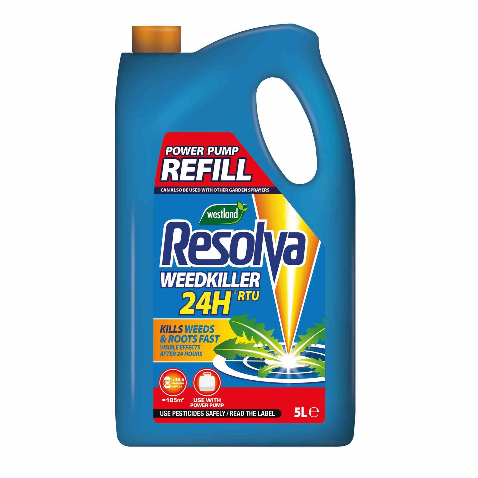 24h Ready To Use Power Pump Weeds & Roots Killer Refill, 5 Litre