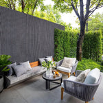 100cm W X 300cm L Sun-blocked Privacy Fence Screen Panels | One Size | Dark Grey