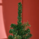 5.5/6.5ft Artificial Slim Christmas Tree With Pine Cones | 5.5ft | Green