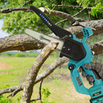 8 Inch Electric Chainsaw With Brushless Motor, 2 Batteries | Blue