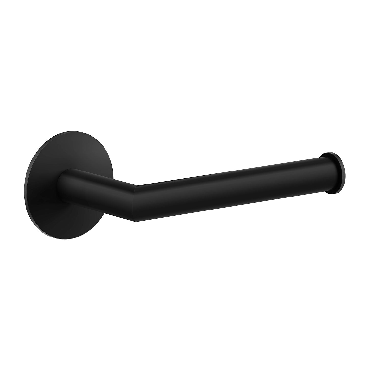 Stainless Steel Toilet Roll Holder With Self Adhesive Mount | Black