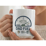 Dyzi Dad Fuel Funny Quote Ceramic Coffee Mug White