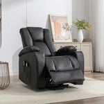 Hartville Electric Lift Assist Riser Recliner With Massage And Heat | Brown