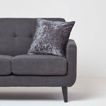 Luxury Crushed Velvet Cushion Cover | 45cm x 45cm | Dark Grey