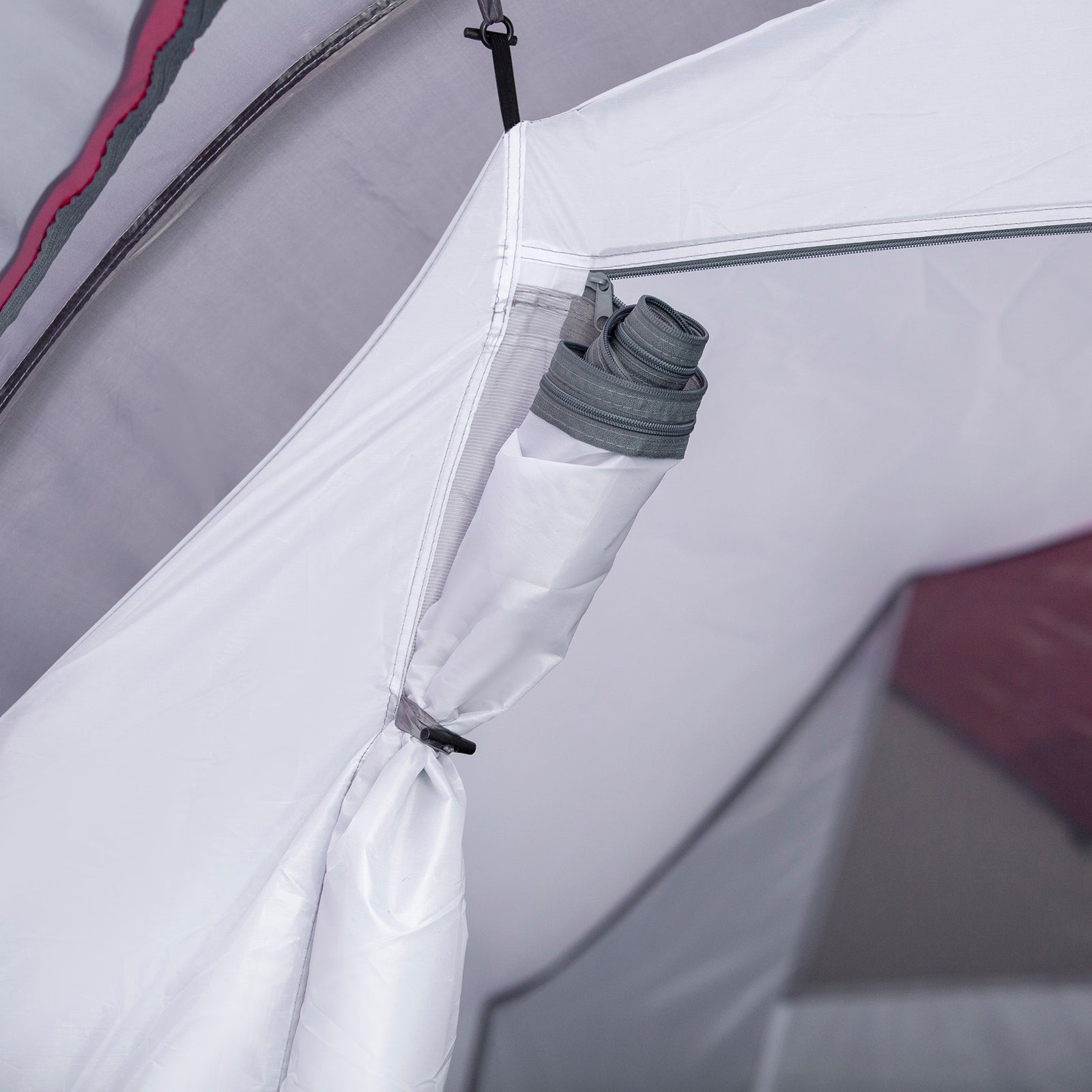 3 Man Camping Tent 2 Rooms Porch Vents Weather-resistant | Dark Gray