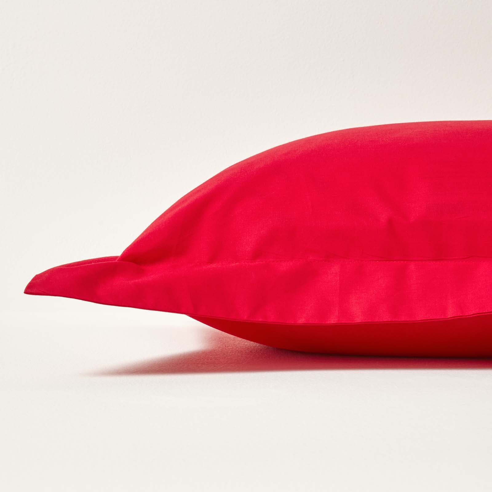 Egyptian Cotton Oxford Pillowcase 200 Tc | 48 x 74cm | Red