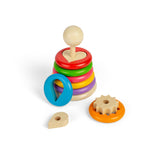Wooden Secret Shape Stacker Puzzle
