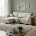 Darby Reversible Corner Sofa With Sofa Bed | Corner | Beige