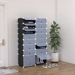 Large 16-cube Diy Shoes Rack Portable Interlocking Plastic