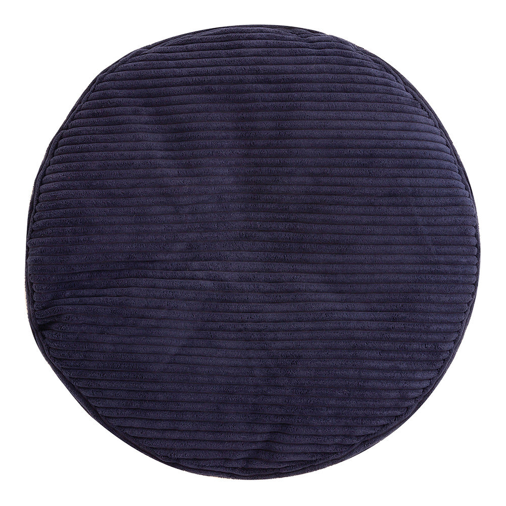 Frankie Cord Bean Bag Pouffe | Navy Blue