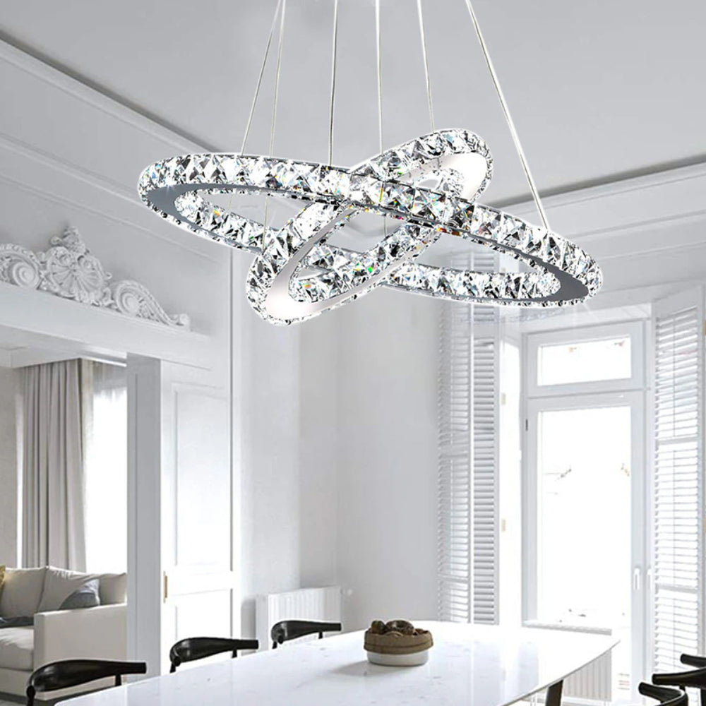 Modern Adjustable Crystal Led Pendant Light