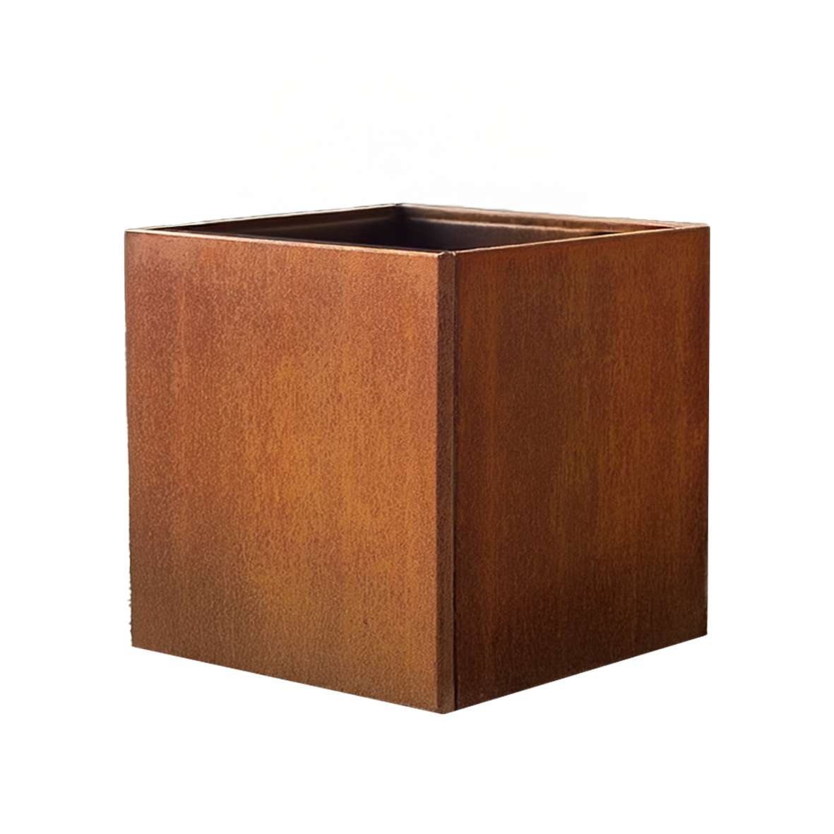 Pre Rusted Metal Planter Cube 50cm X 50cm