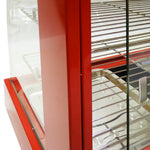 Wide Glass Food Warmer | 60cm | Red