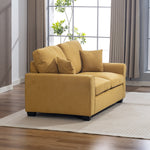 Lewiston Fabric Pull Out Sofabed | Yellow