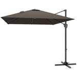 2.5x2.5m Offset Parasol, Cantilever Umbrella