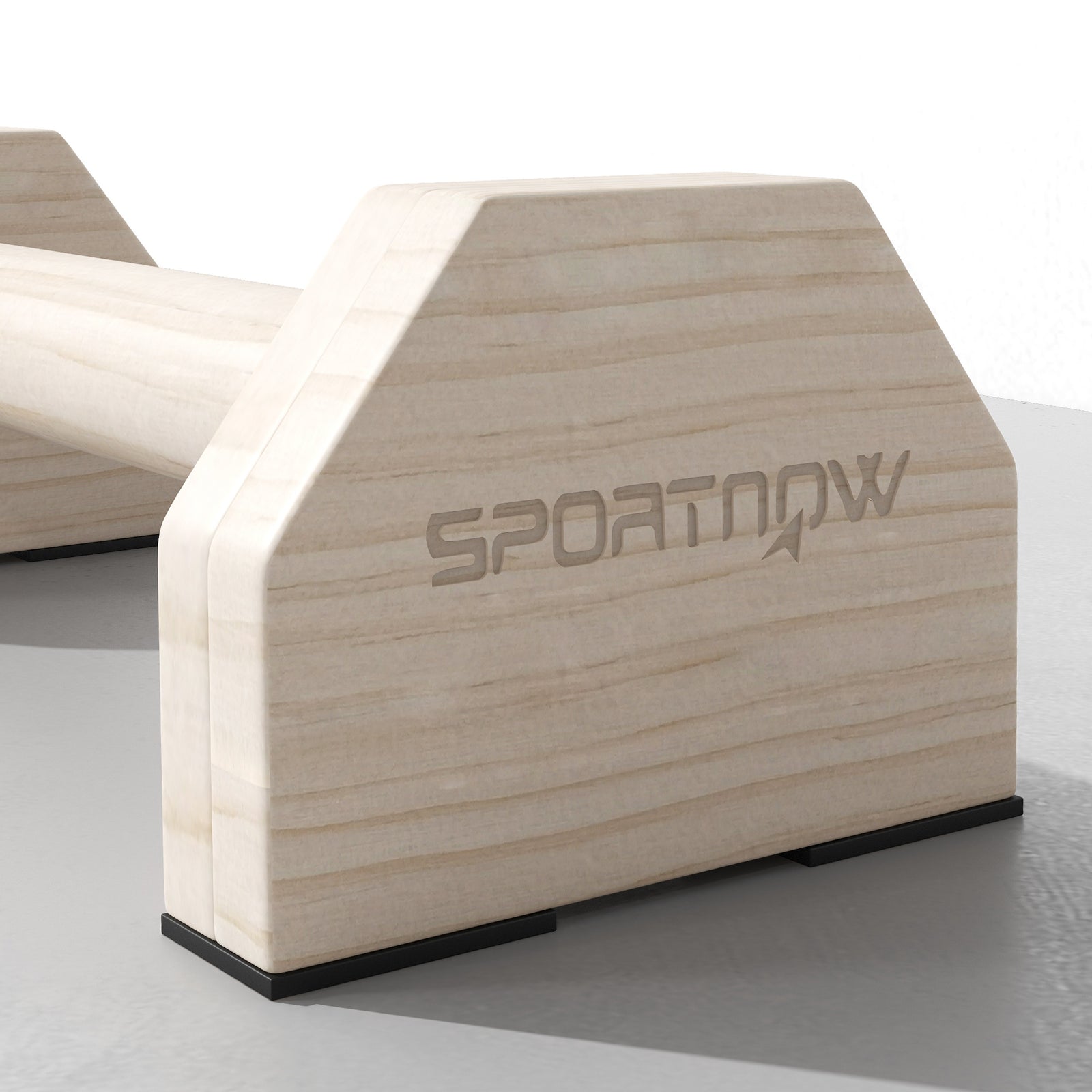 Wooden Parallettes Push Up Bars | Yellow