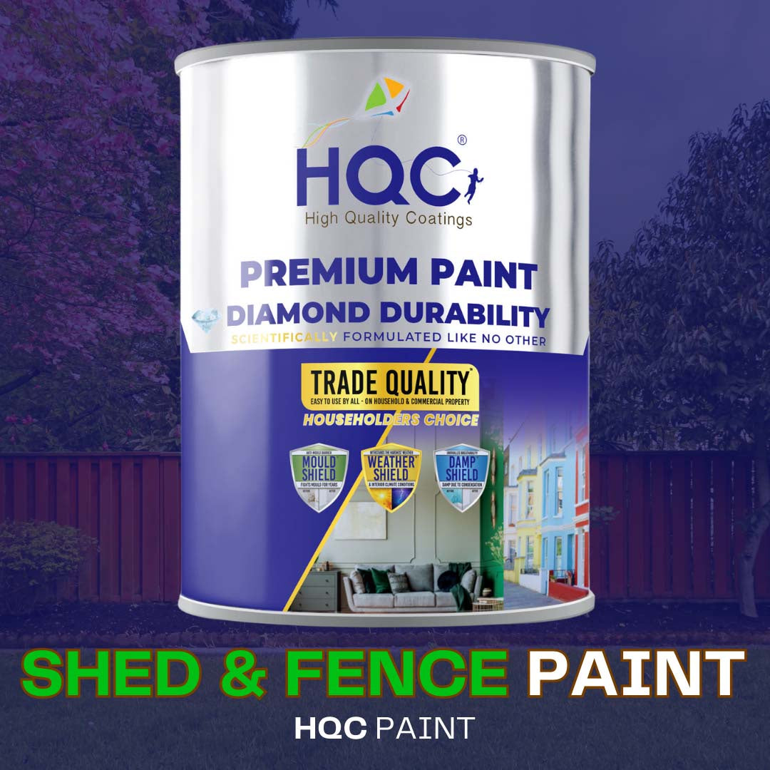 HQC Paint Shed & Fence Paint - Best Weatherproof Wood Protection