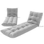 Outsunny Sun Lounger Cushions Only, Sunbed Replacement Pads With 4 Ties