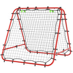 Football Rebounder Net, Adjustable Angles | Red