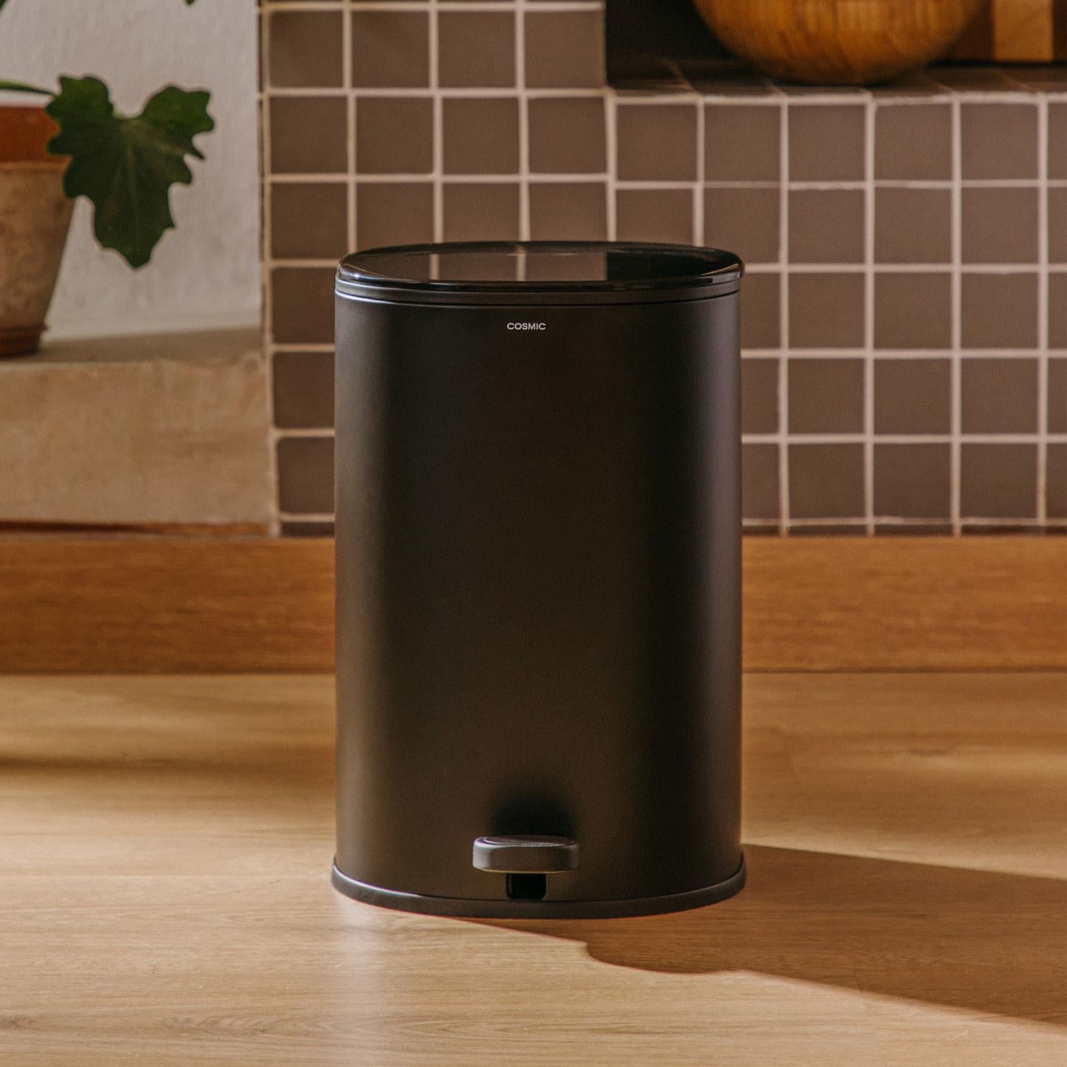 Bathroom Bin 5l Pedal Soft-close Bucket Pale Sand Essentials Collection