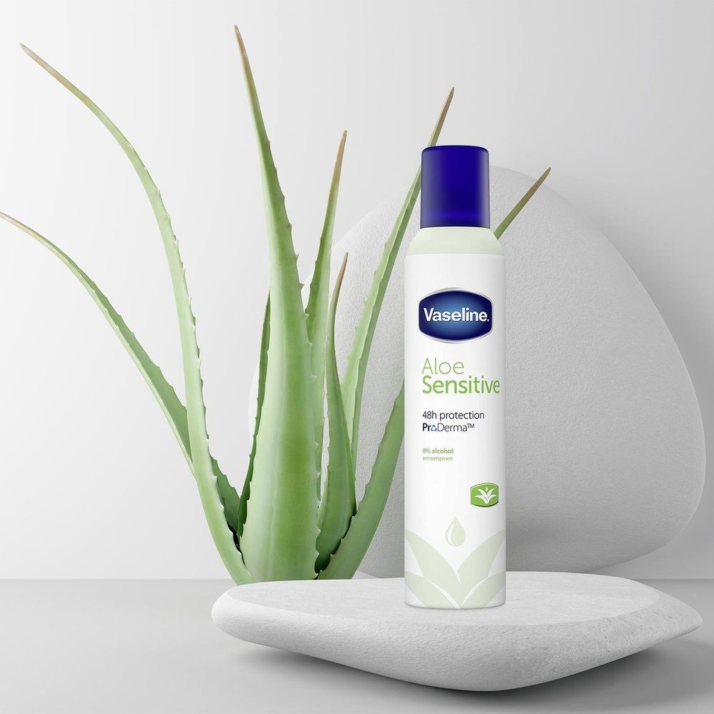 Vaseline Vaseline Anti-perspirant Deodorant Spray Aloe Sensitive Women 250ml, 2 Pack