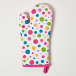 Multi Colour Polka Dot Cotton Oven Glove