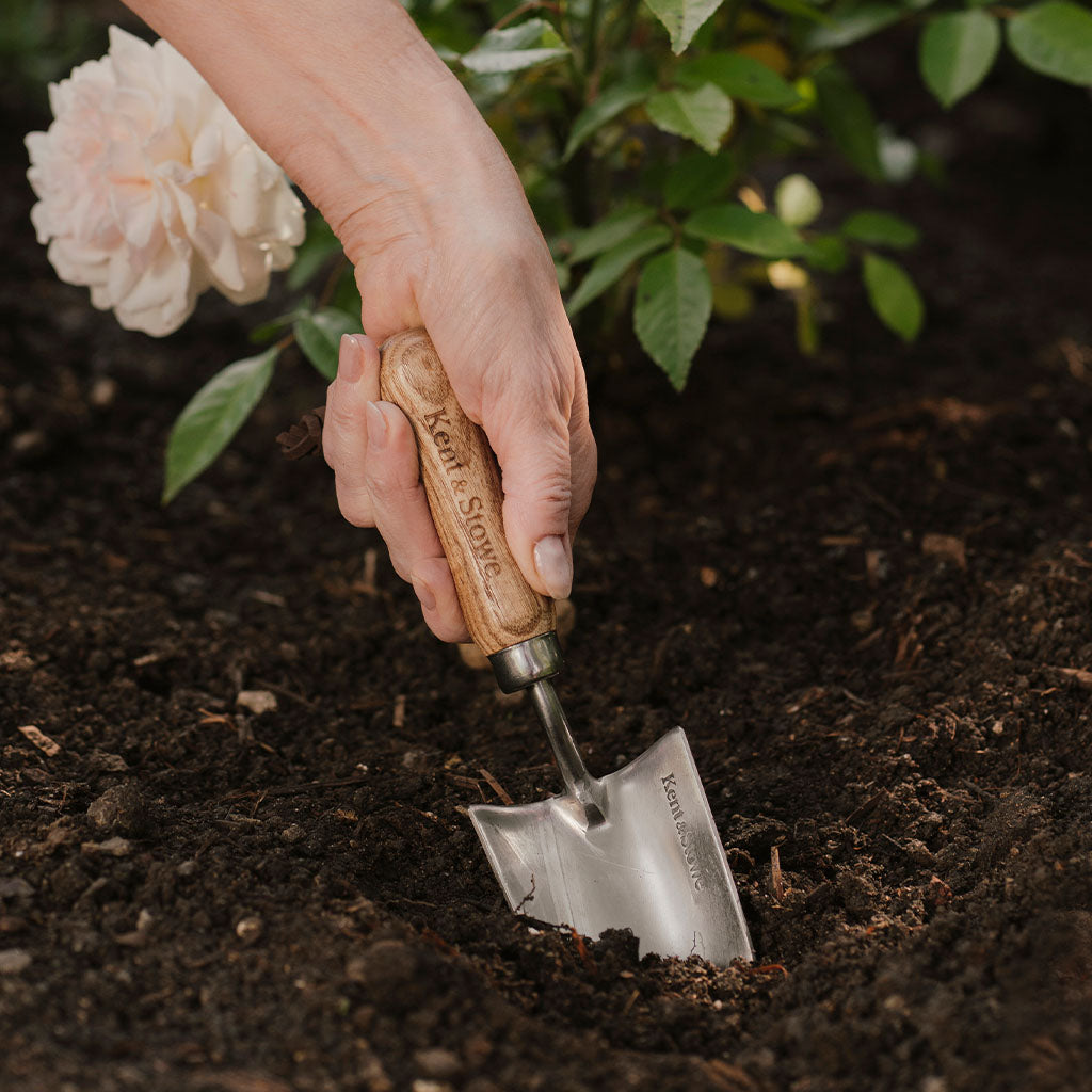 Garden Life Lightweight Stainless Steel Hand Trowel With Ash Handle