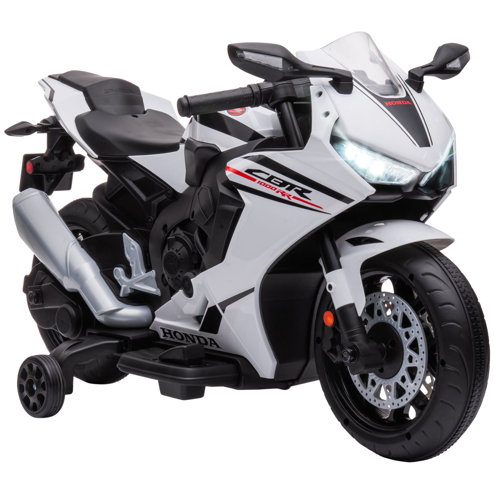 Honda Licensed 6v Kids Electric Motorbike Ride On Car For 3-5 Years | White