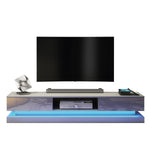 Bloom Tv Unit 180cm With Led Lights | Dark Grey