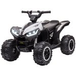 12v Electric Quad Bikes For Kids Ride On Car Atv Toy For 3-5 Years | White