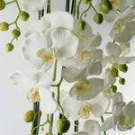 110cm Large White Orchid Plant - Artifcial - 41 Real Touch Flowers