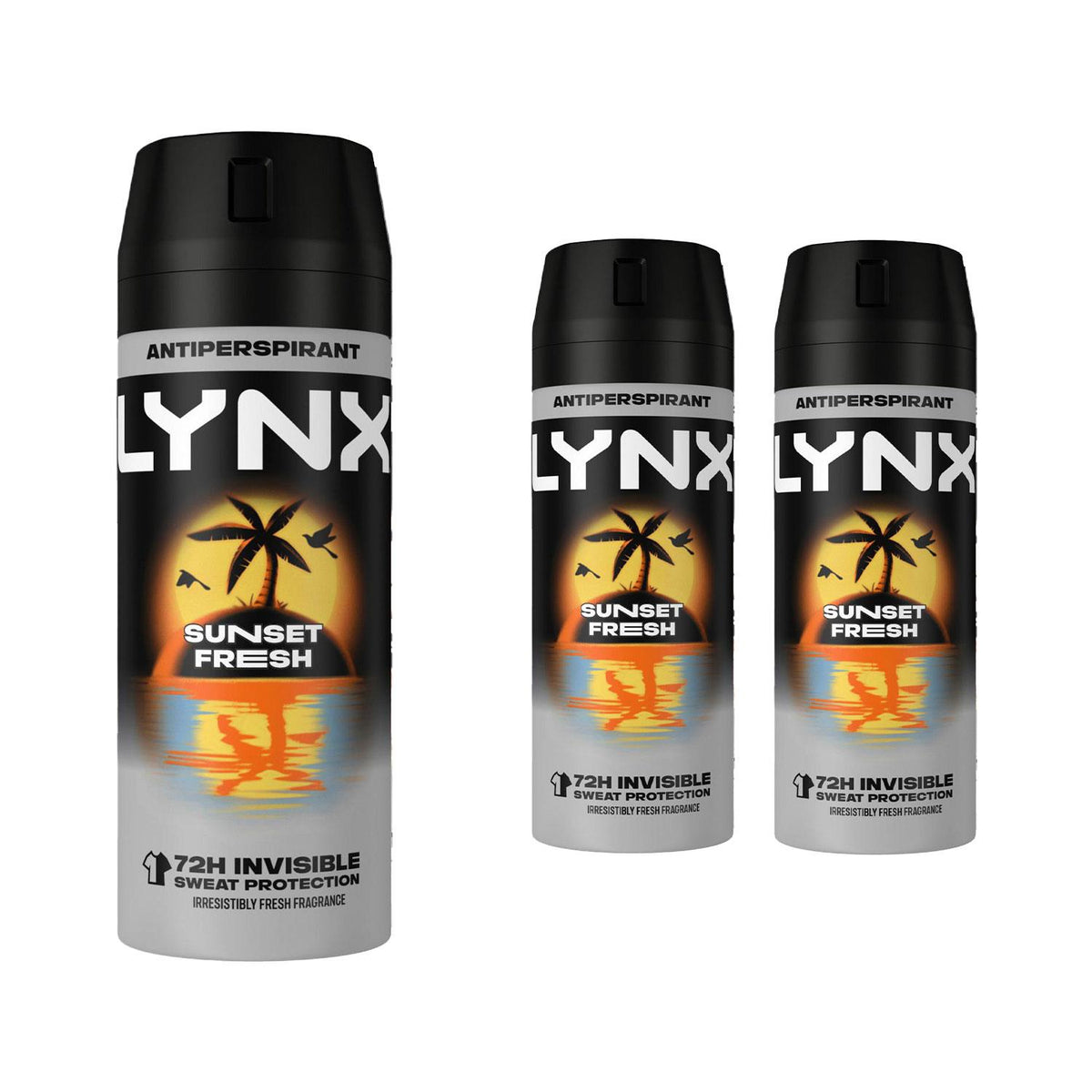 Sunset Fresh Antiperspirant Deodorant Spray 72h Protection | Set of 3