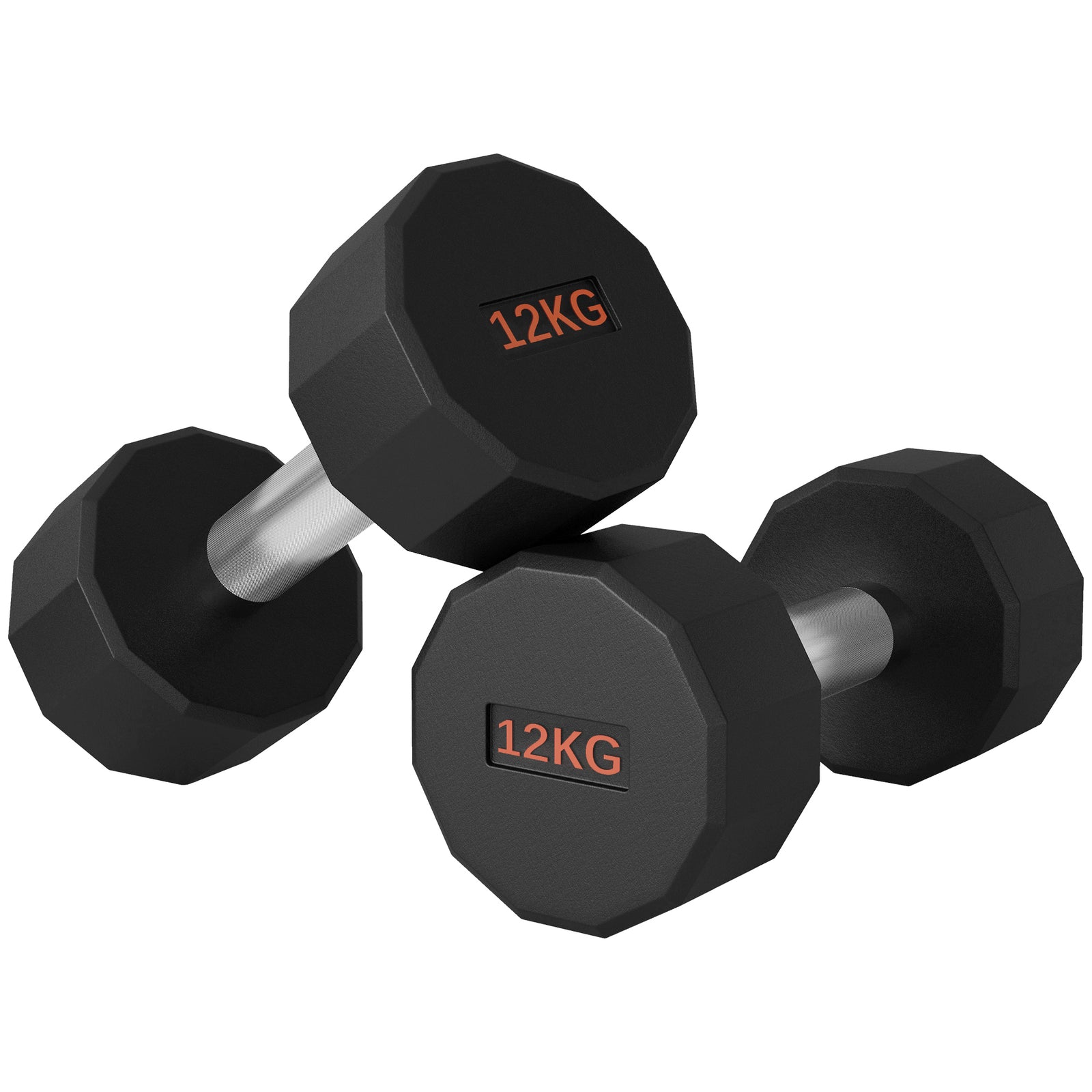 2 X 12kg Dumbbells With Non-slip Grip