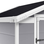 6x4.4ft Outdoor Plastic Garden Storage Shed With Lockable Double Doors & Floor Tool Shed