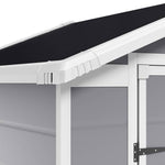 6x4.4ft Outdoor Plastic Garden Storage Shed With Lockable Double Doors & Floor Tool Shed
