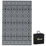 Reversible Rug W/ Carry Bag 182x274cm Black