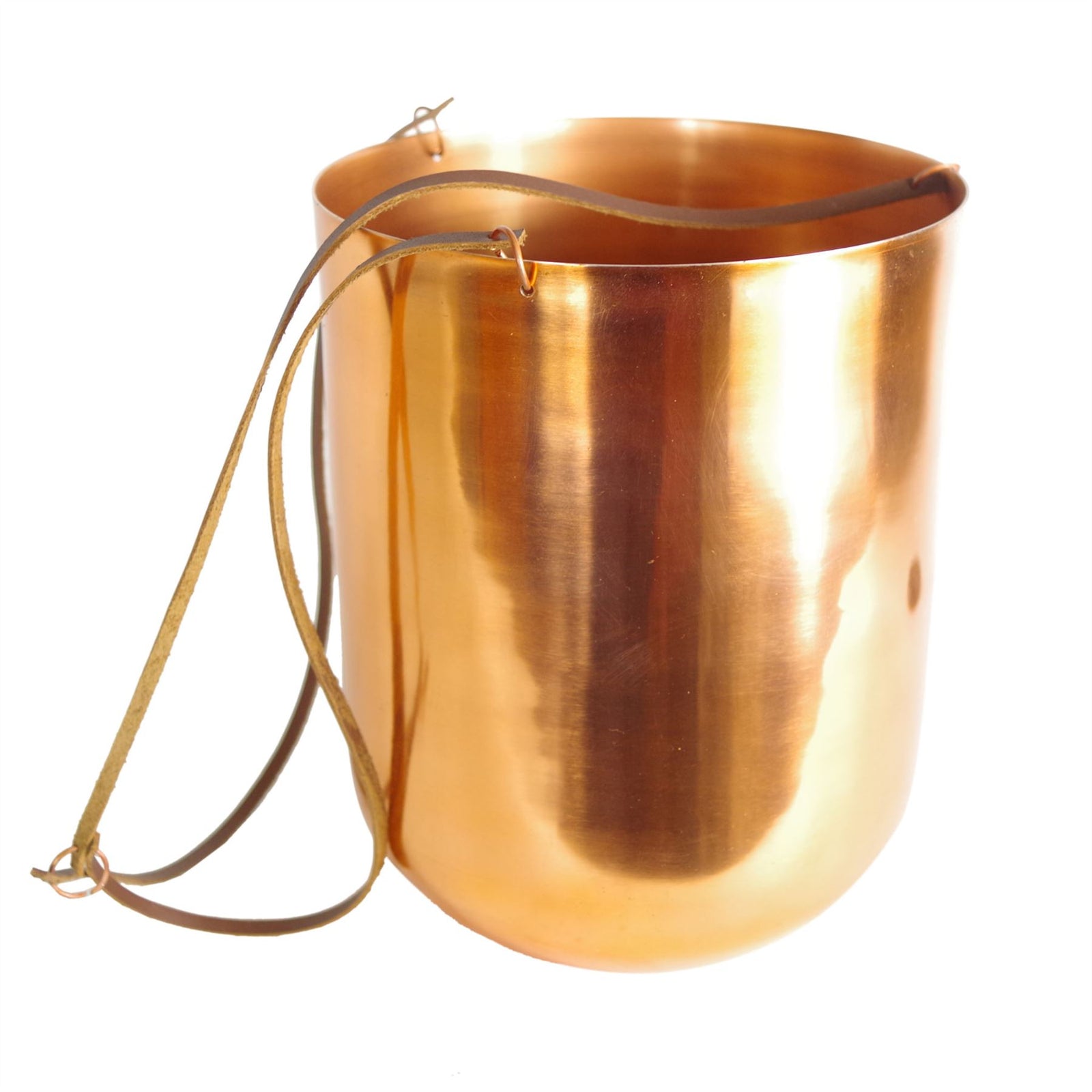 Copper Hanging Planter 18 X 22cm