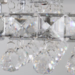 Modern Fancy Crystal Led Flush Mount Ceiling Light | Warm