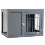 Furniture-style Dog Crate End Table W/ Two Doors