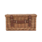 Green Tweed Classic Picnic Wicker Basket | 4 Person | Green