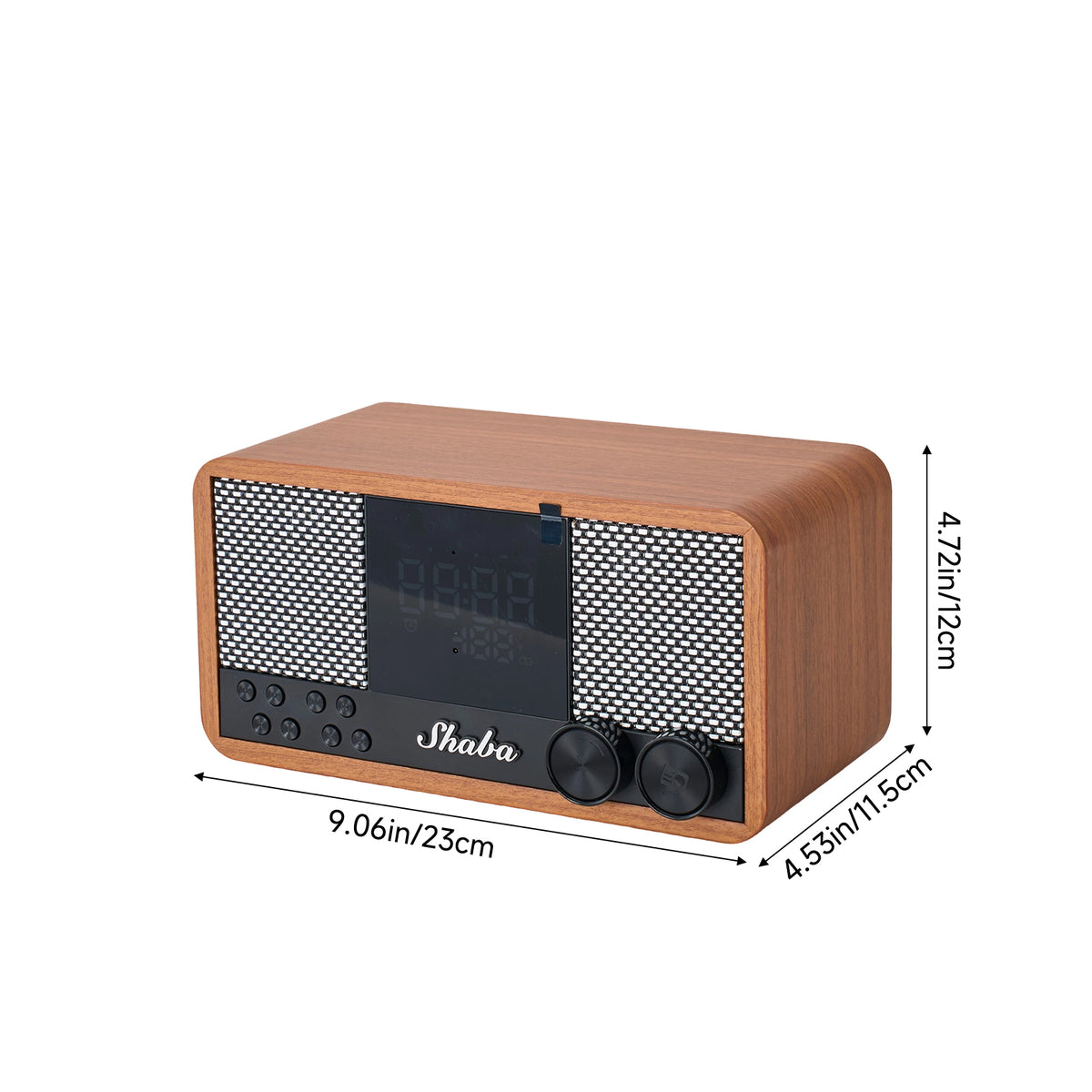 Vintage-style Wireless Speaker With Wood Effect Finish