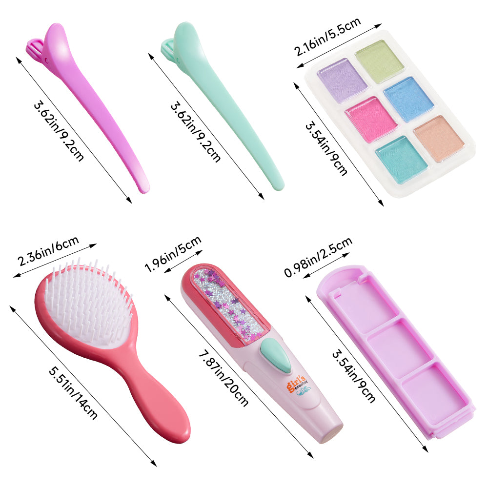 6 Colours Hair Dye Powder Kit For Kids