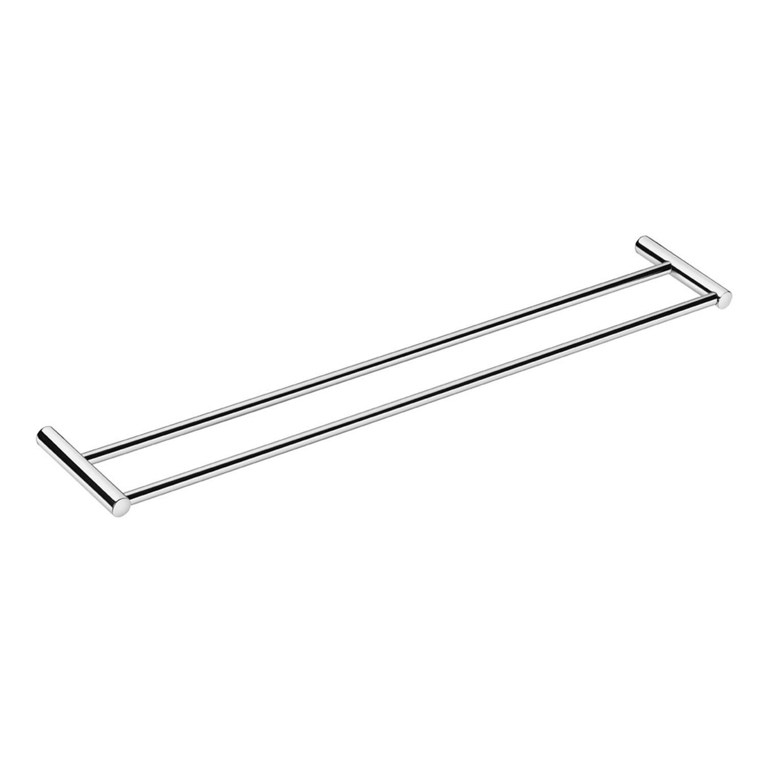 Cosmic Double Towel Rail, Gloss Chrome, Wall-mounted, 60 Cm. Collection Logic