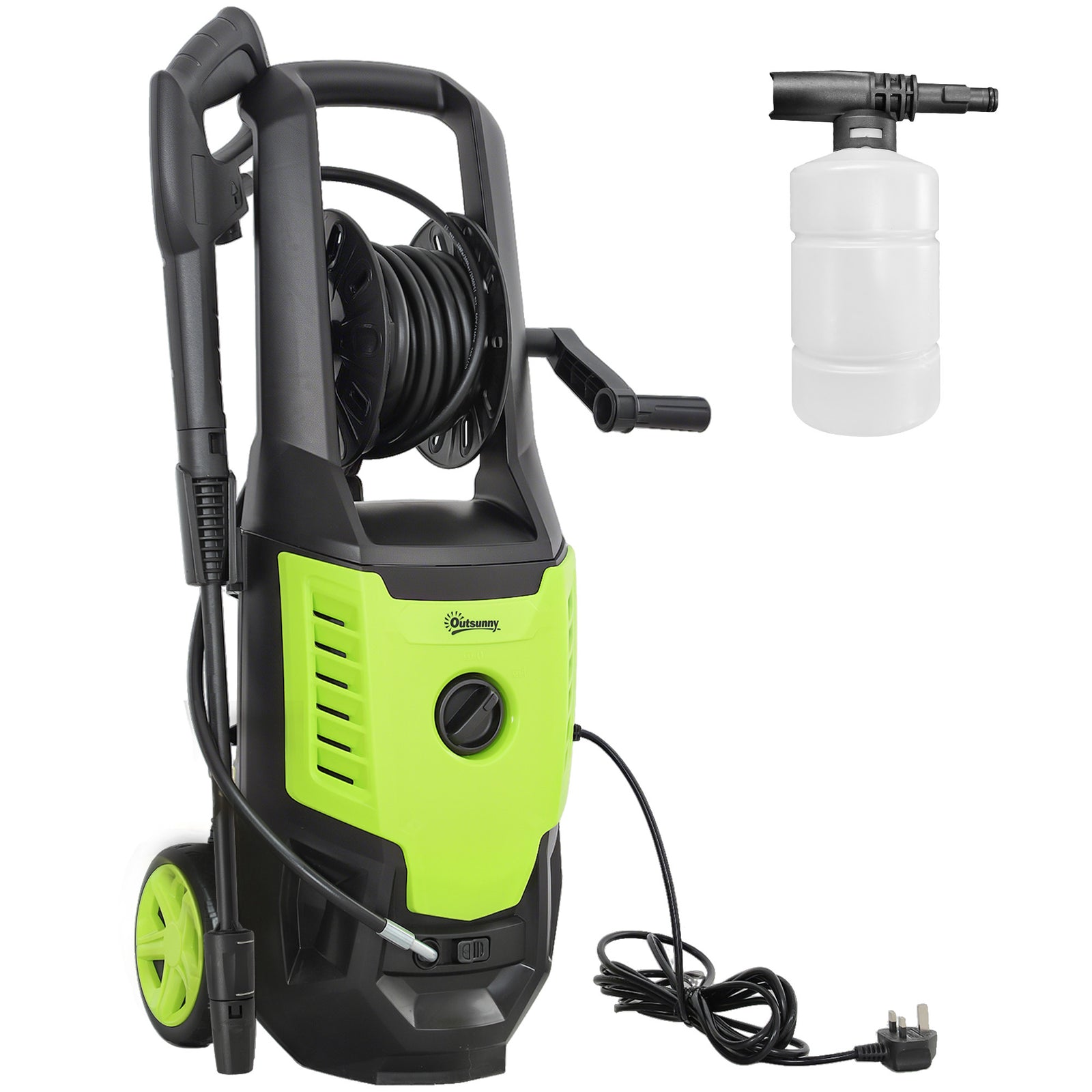 200w Pressure Washer, 170 Bar, 6m Hose